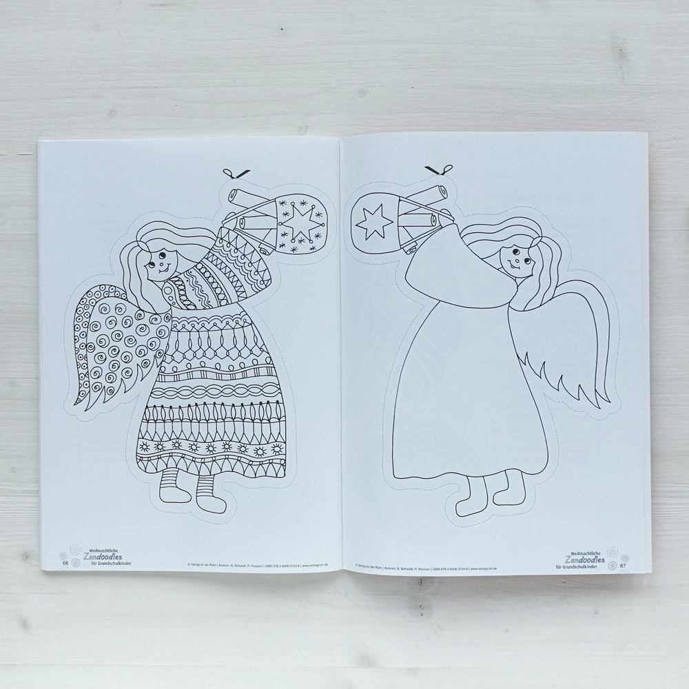 Weihnachtliche Zendoodles für Grundschulkinder Weihnachtliche Zendoodles für Grundschulkinder