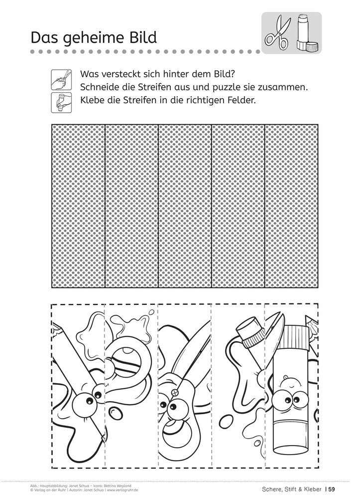 Schere, Stift und Kleber –  spielerisch die Feinmotorik fördern
