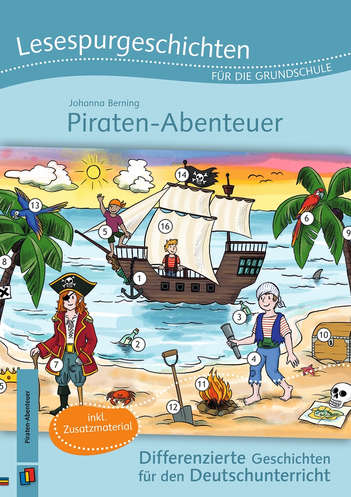 Lesespurgeschichten für die Grundschule – Piraten-Abe