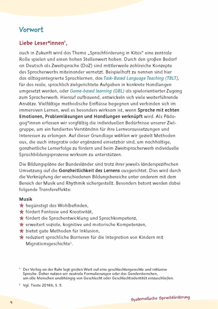 Systematische Sprachförderung für Kinder ​mit Deutsch als Zweitsprache (DaZ)