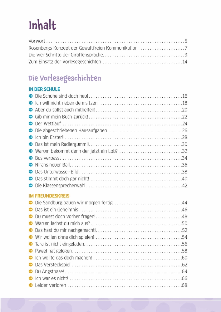 40 Vorlesegeschichten zur Giraffensprache, ab 6 Jahre