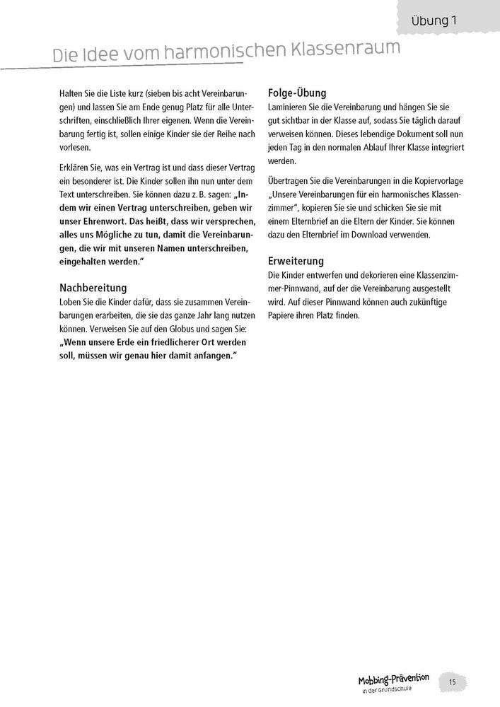 Mobbing-Prävention in der Grundschule, aktualisierte Neuauflage