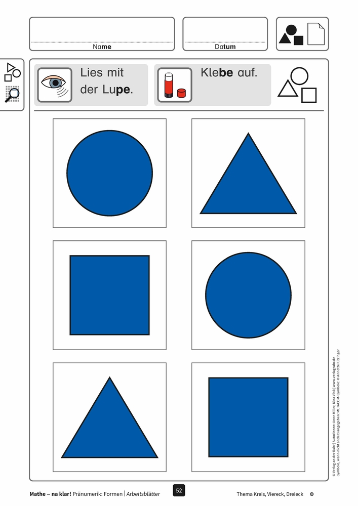 Mathe - na klar! Pränumerik: Formen