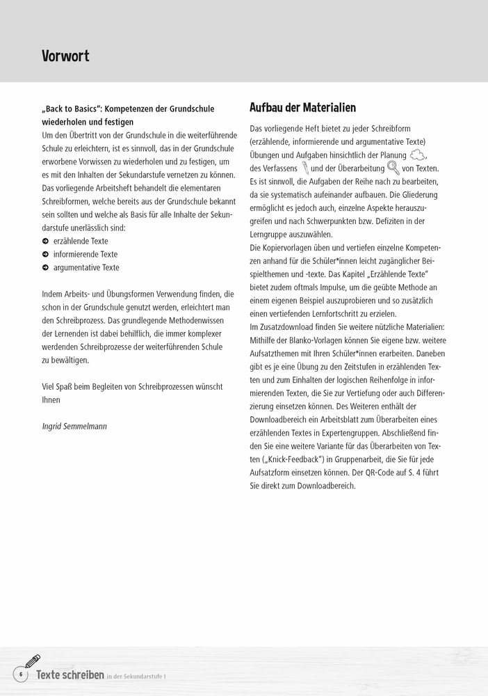 Texte schreiben in der Sekundarstufe I