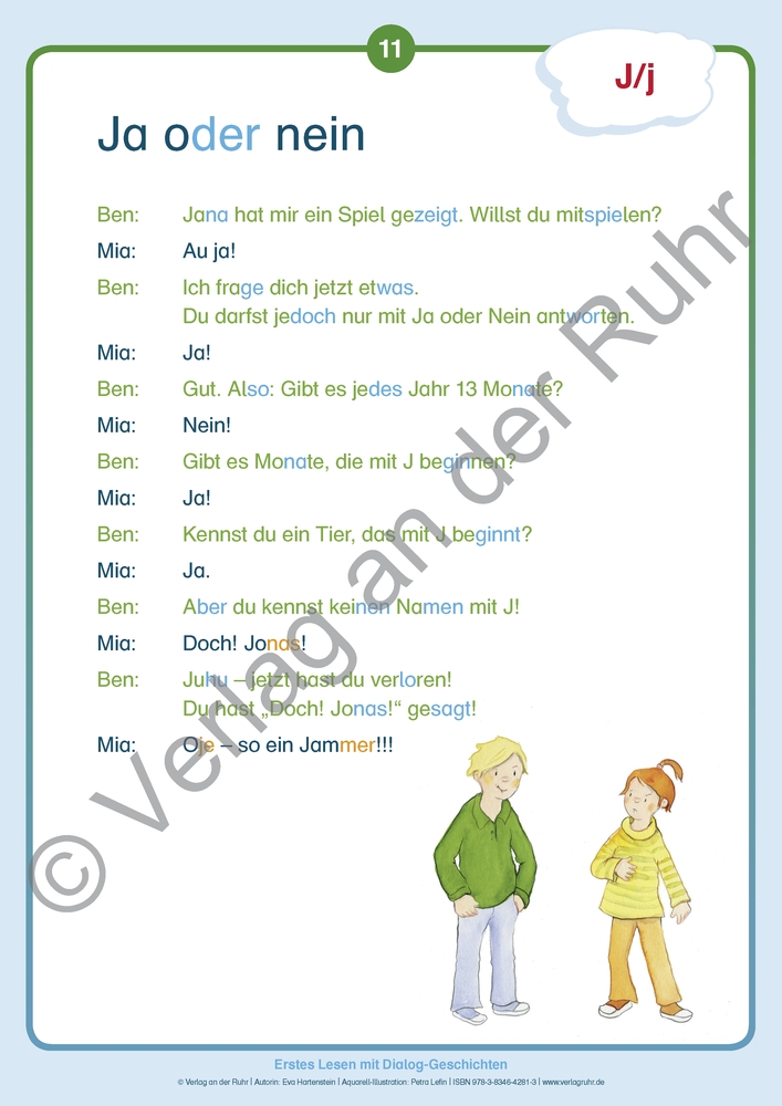 Erstes Lesen mit Dialog-Geschichten Erstes Lesen mit Dialog-Geschichten