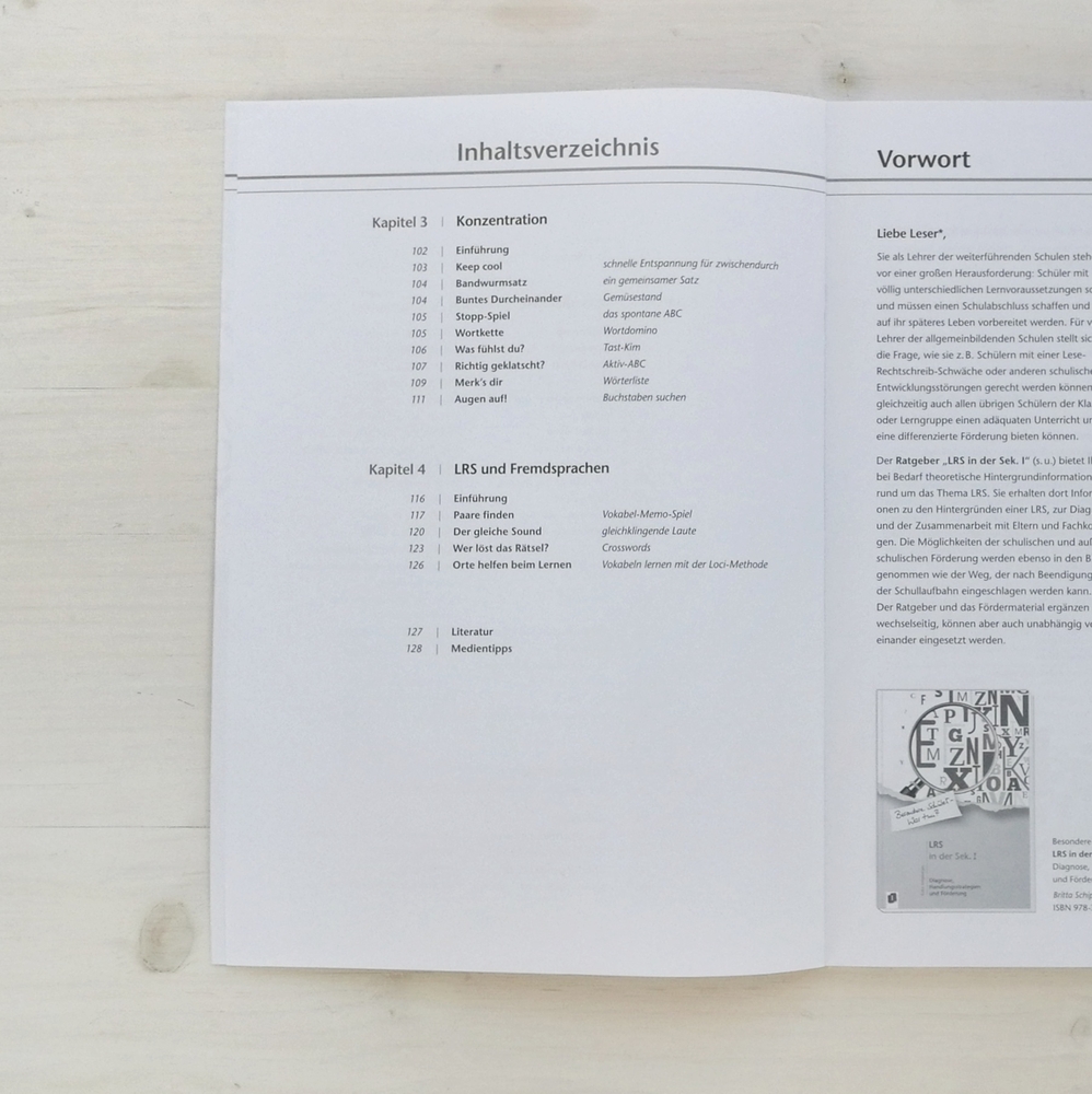 Fördermaterialien LRS Fördermaterialien LRS