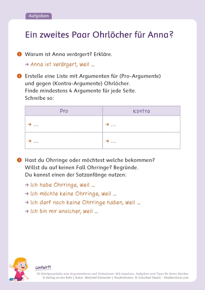 Unfair?! 30 Streitgespräche zum Argumentieren und Diskutieren