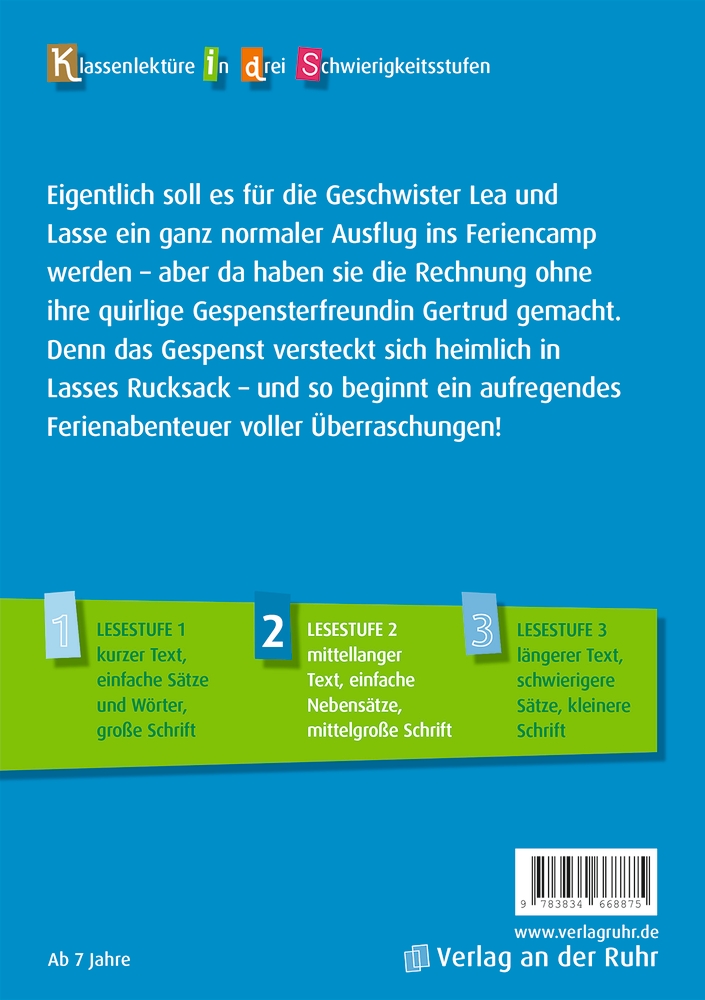 Das Gespenst im Feriencamp – Lesestufe 2