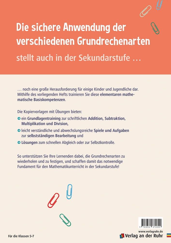 Grundrechenarten wiederholen in der Sekundarstufe I