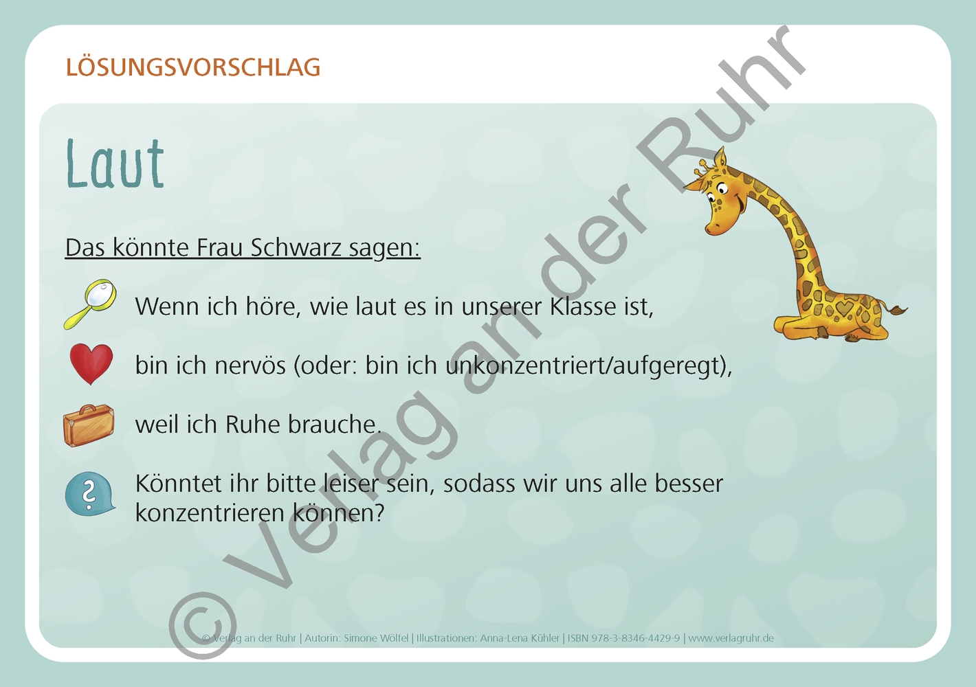Unsere Giraffen-Kartei – Kinder üben selbstständig gewaltfreie Kommunikation mit der Giraffensprache Unsere Giraffen-Kartei – Kinder üben selbstständig gewaltfreie Kommunikation mit der Giraffensprache