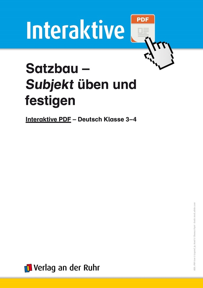 Subjekt üben und festigen, Kl.3-4