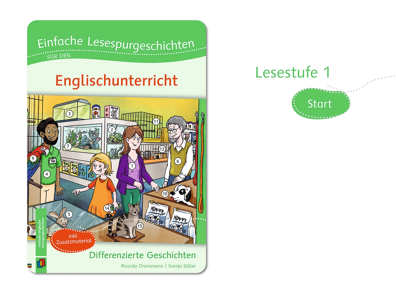 Einfache Lesespurgeschichten für den Englischunterricht - interaktiv Einfache Lesespurgeschichten für den Englischunterricht - interaktiv