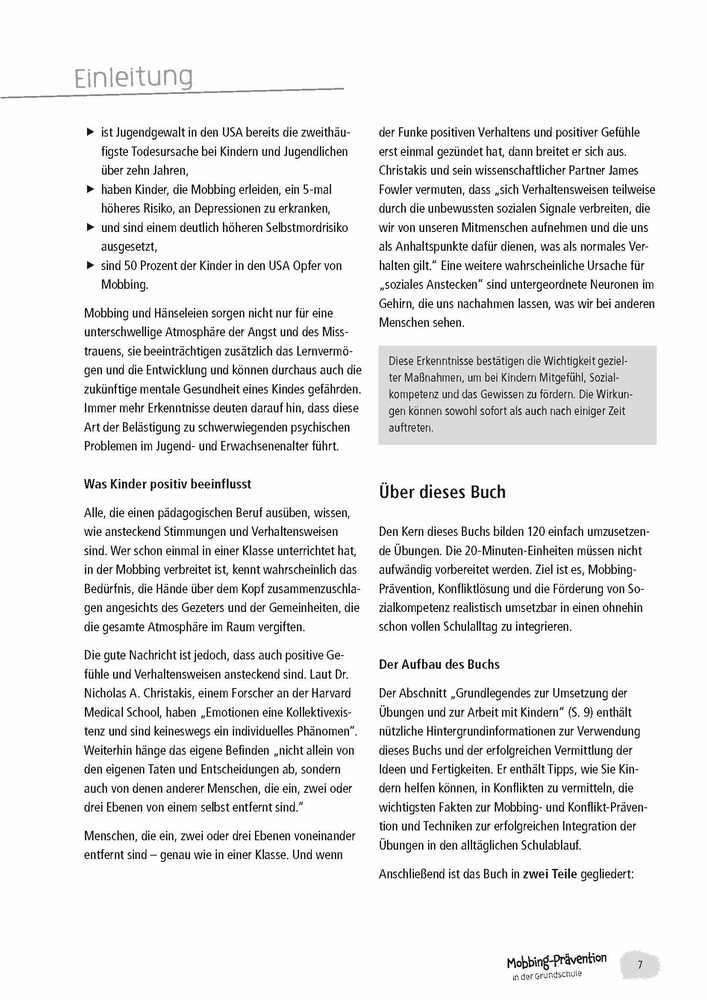 Mobbing-Prävention in der Grundschule, aktualisierte Neuauflage
