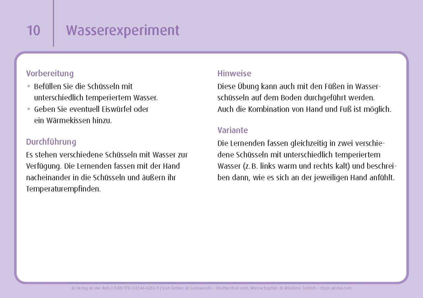 Sinneswahrnehmung fördern