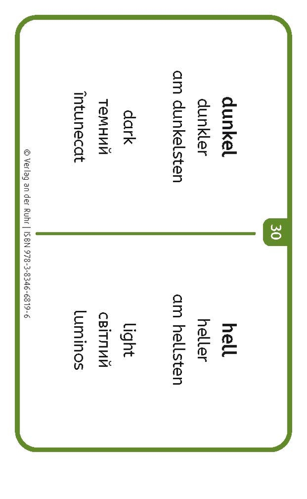 Adjektive - Deutsch, Englisch, Ukrainisch und Rumänisch Adjektive - Deutsch, Englisch, Ukrainisch und Rumänisch