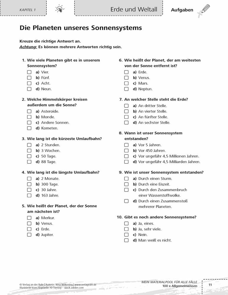 100 x Allgemeinwissen