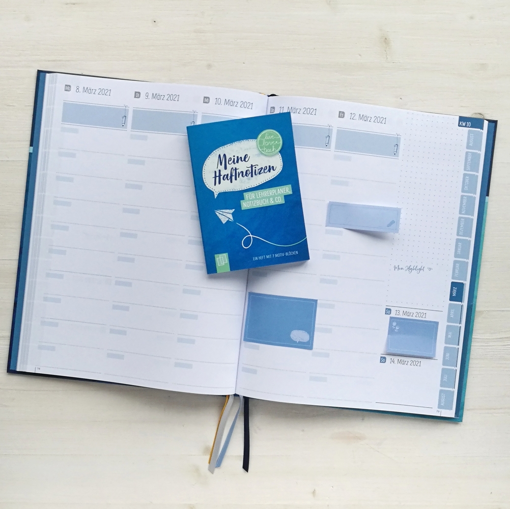 Meine Haftnotizen für Lehrerplaner, Notizbuch & Co.