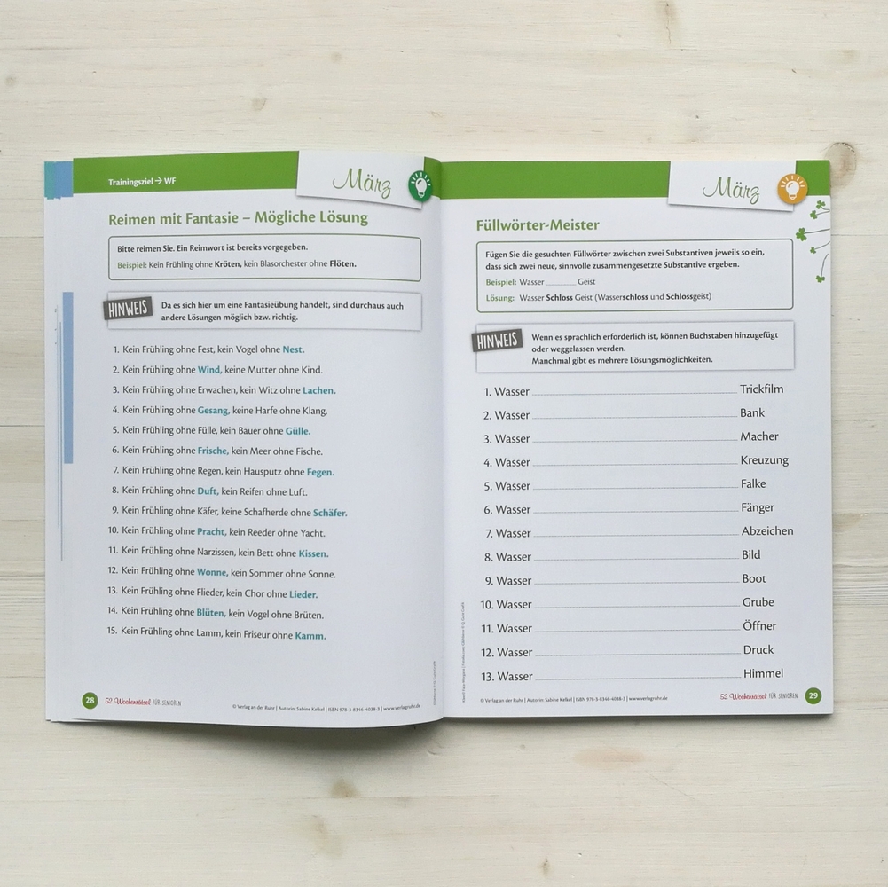 52 Wochenrätsel für Senioren 52 Wochenrätsel für Senioren