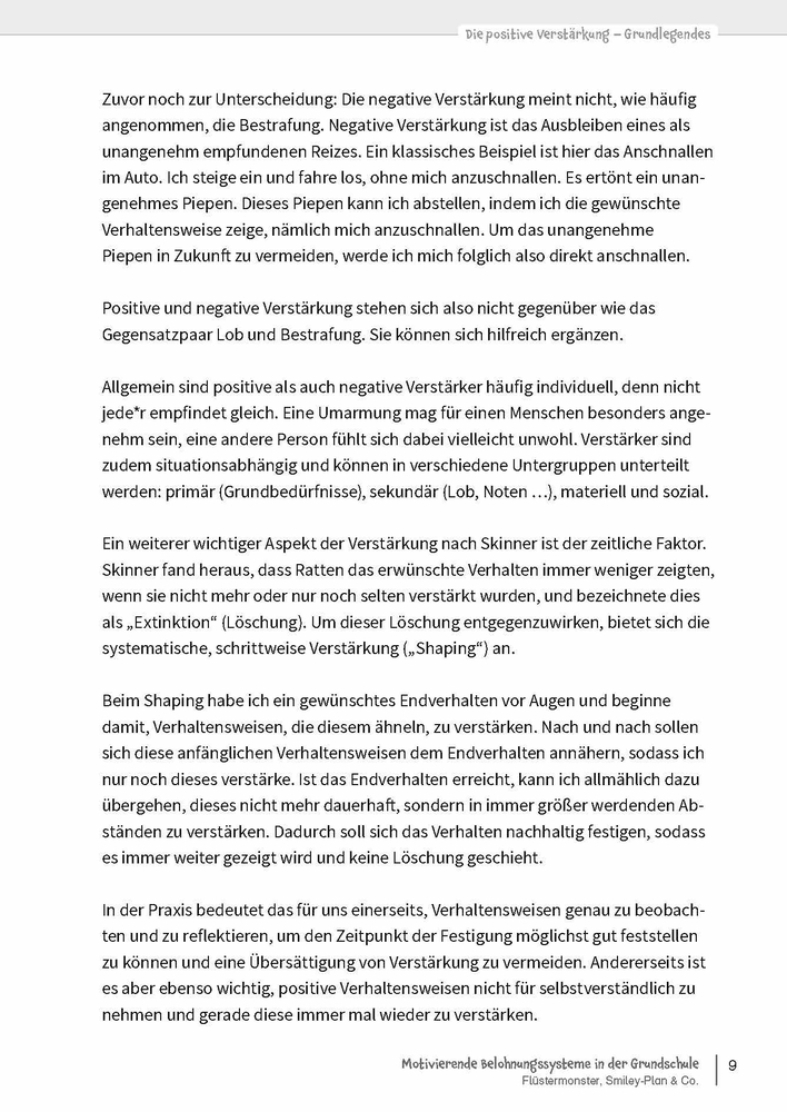 Motivierende Belohnungssysteme in der Grundschule