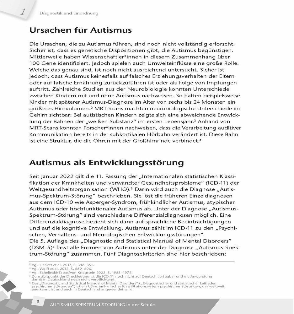 Autismus-Spektrum-Störung in der Schule