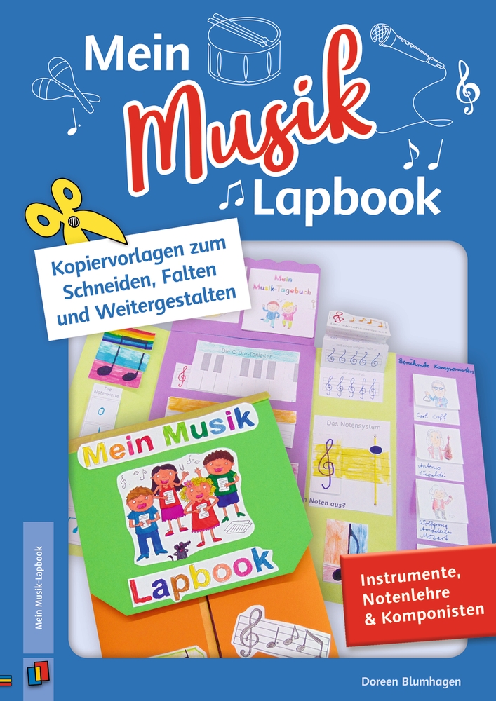 Mein Musik-Lapbook – Instrumente, Notenlehre & Komponisten