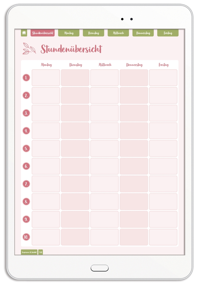 Meine Woche digital geplant - PDF-Basis-Lizenz