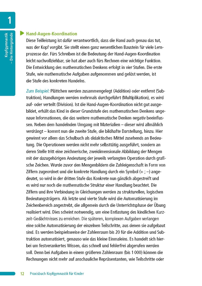 Praxisbuch Kopfgymnastik für Kinder