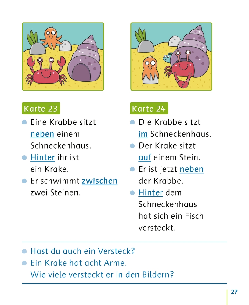 Präpositionen – über, unter, auf, vor...