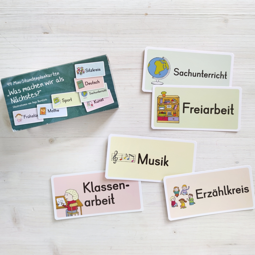 99 Mini-Stundenplankarten – „Was machen wir als Nächstes?“ 99 Mini-Stundenplankarten – „Was machen wir als Nächstes?“