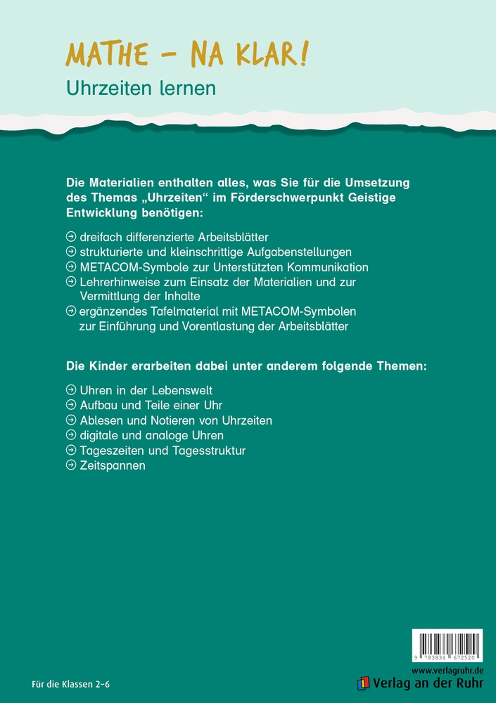 Mathe - na klar! Uhrzeiten lernen
