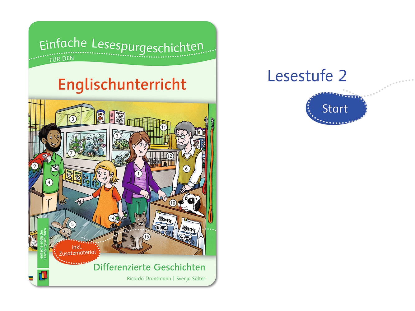 Einfache Lesespurgeschichten für den Englischunterricht - interaktiv Einfache Lesespurgeschichten für den Englischunterricht - interaktiv