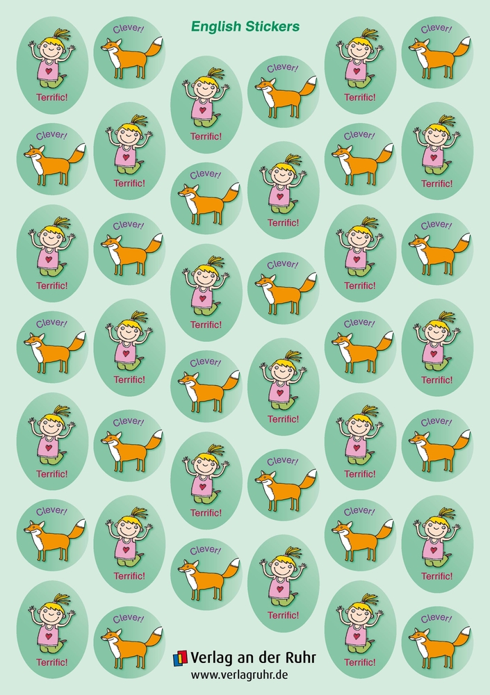 "Well done!" – 280 English Stickers