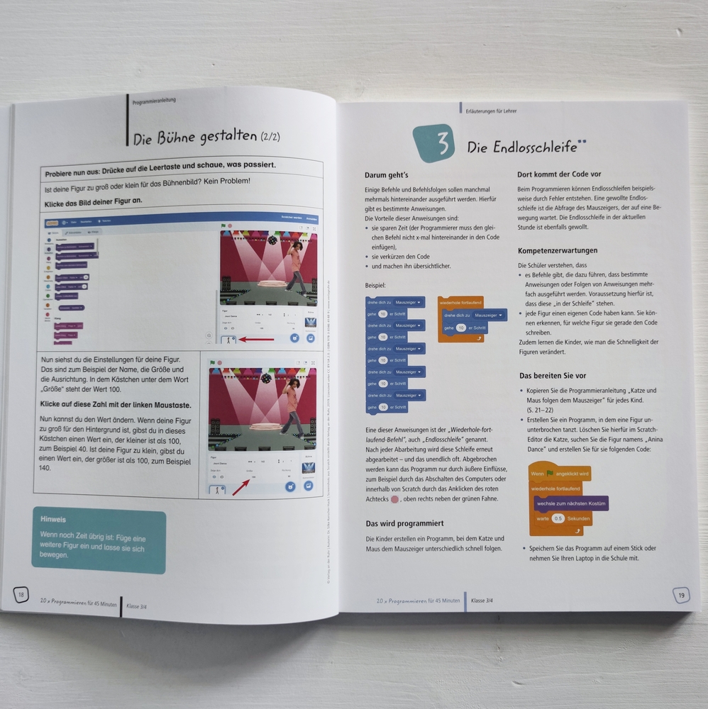 20 x Programmieren für 45 Minuten – Klasse 3/4 20 x Programmieren für 45 Minuten – Klasse 3/4