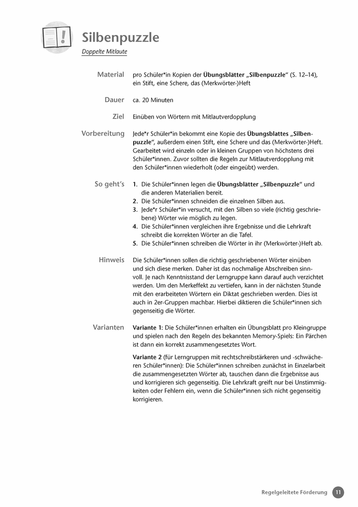 Fördermaterialien LRS