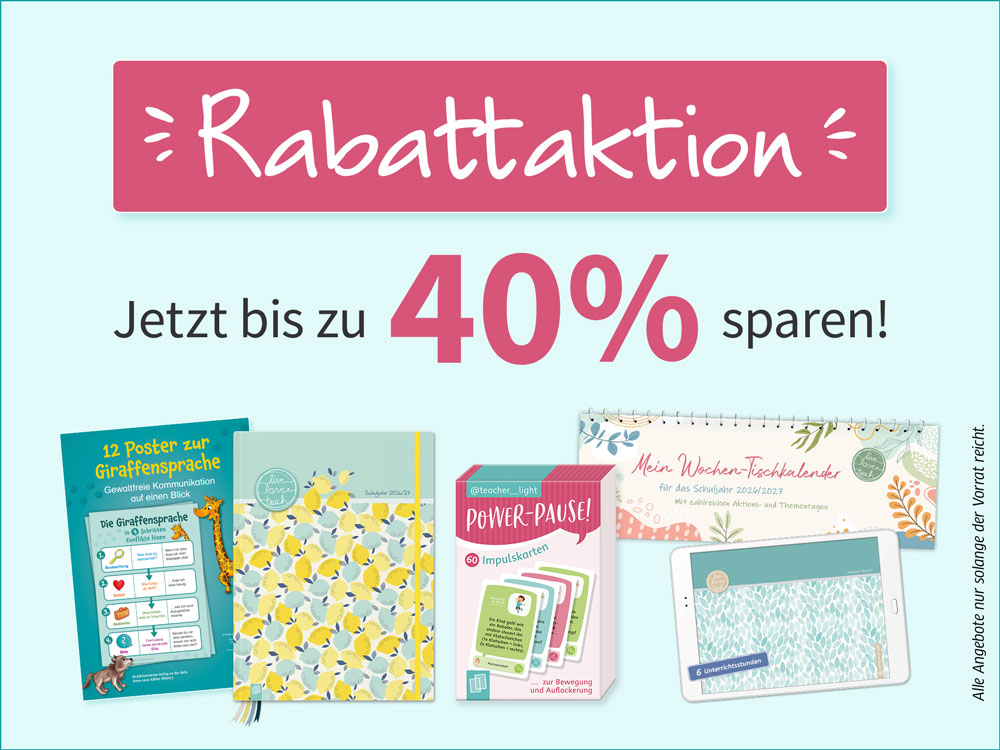 Rabattaktion: Jetzt bis zu 40% sparen!