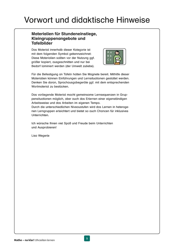 Mathe - na klar! Uhrzeiten lernen