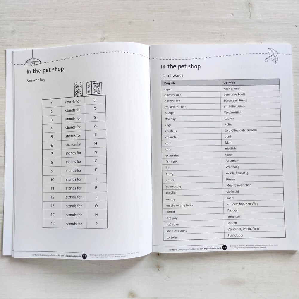 Einfache Lesespurgeschichten für den Englischunterricht Einfache Lesespurgeschichten für den Englischunterricht