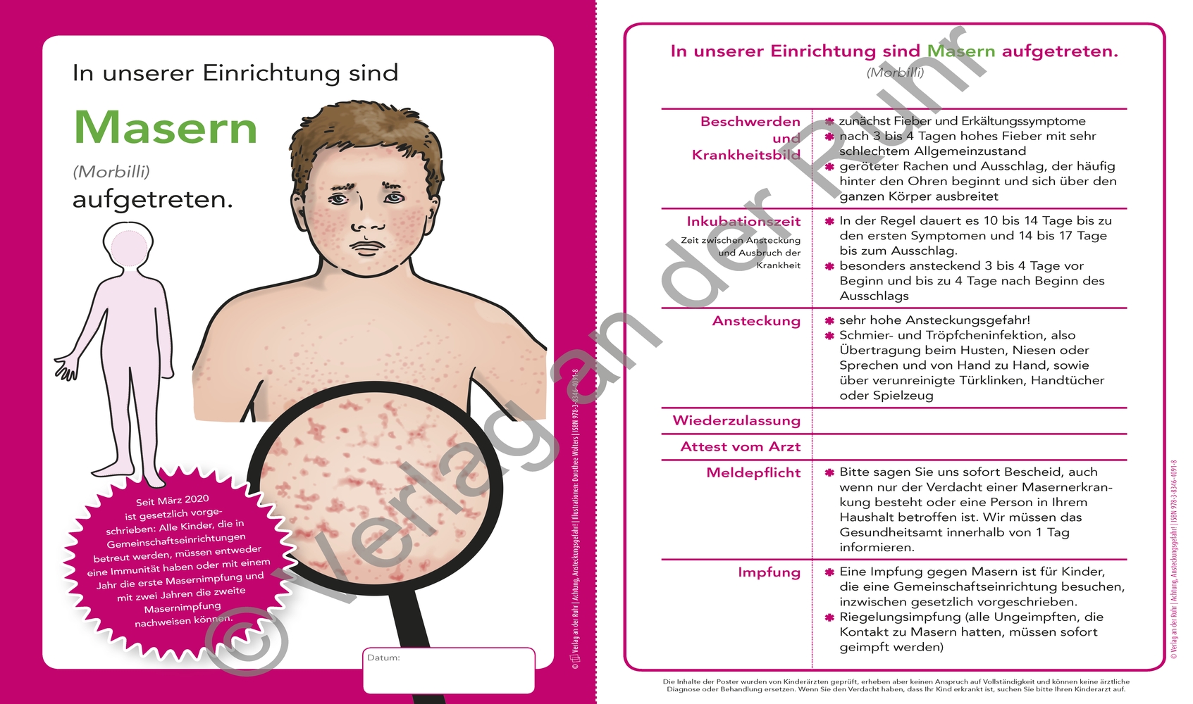 Achtung, Ansteckungsgefahr! – 16 verständliche Aushänge und Merkblätter zu übertragbaren Krankheiten Achtung, Ansteckungsgefahr! – 16 verständliche Aushänge und Merkblätter zu übertragbaren Krankheiten