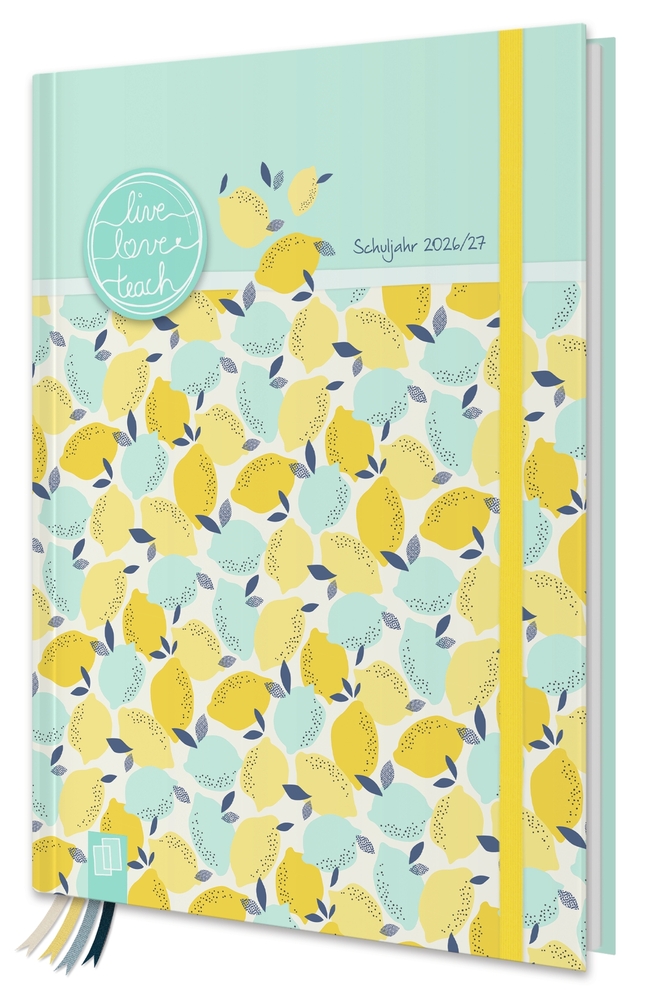 Mein Lehrerplaner A5+ – Hardcover – Lehrerkalender für das Schuljahr 2026/2027 – Zitronentanz