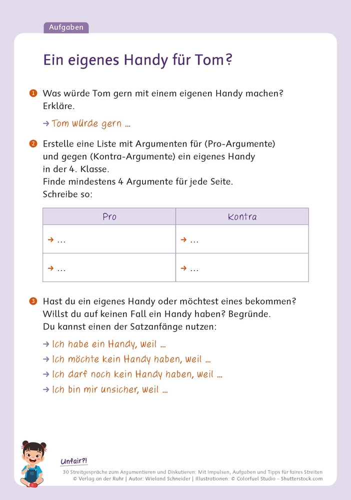 Unfair?! 30 Streitgespräche zum Argumentieren und Diskutieren