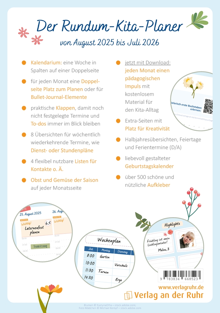 Der Rundum-Kita-Planer für das Jahr 2025/2026 Der Rundum-Kita-Planer für das Jahr 2025/2026