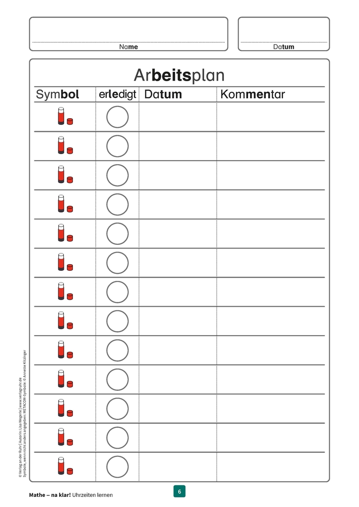 Mathe - na klar! Uhrzeiten lernen