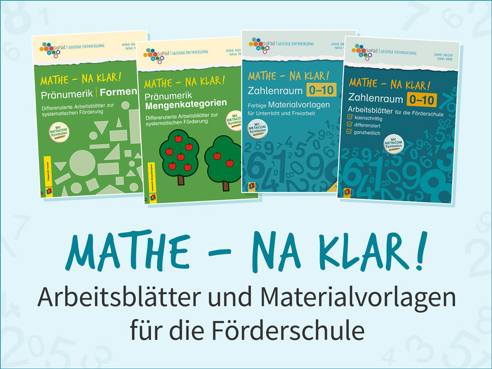 Mathe – na klar! Arbeitsblätter und Materialvorlagen für die Förderschule.