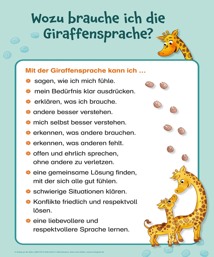 12 Poster zur Giraffensprache