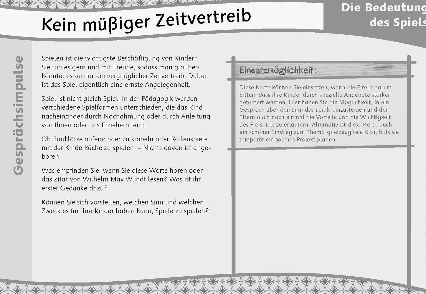 Frischer Wind für den Elternabend