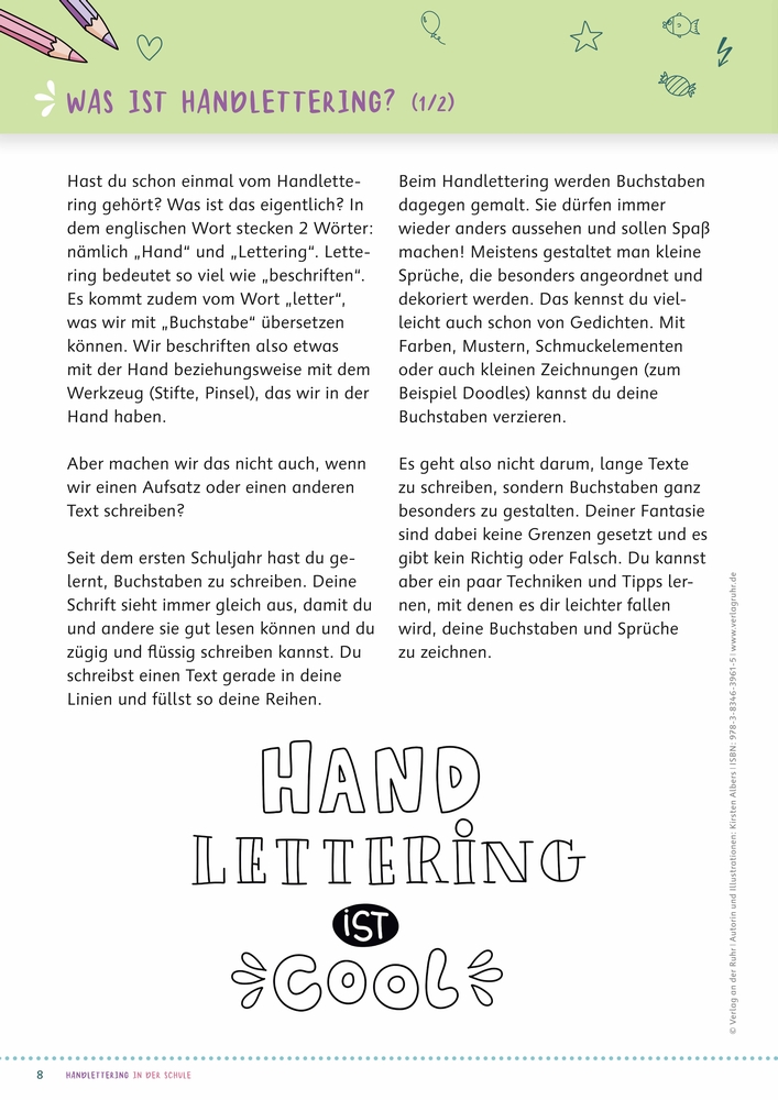 Handlettering in der Schule