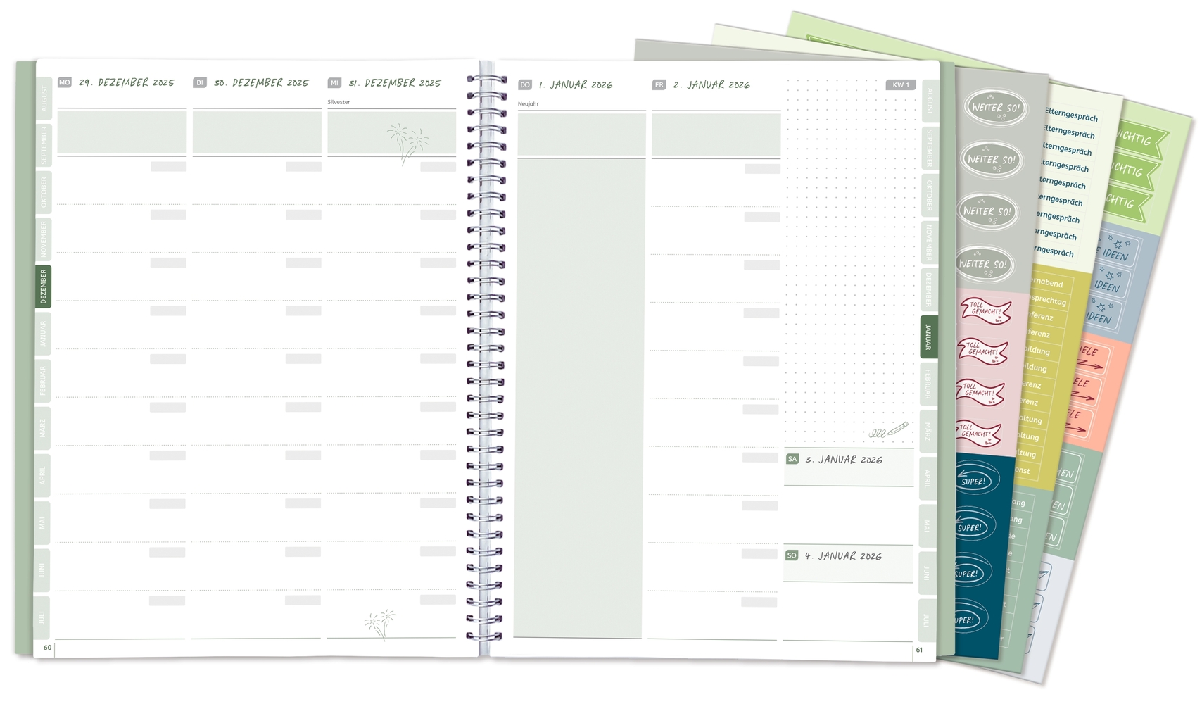Mein Lehrerplaner A5+ – Ringbindung – Lehrerkalender für das Schuljahr 2025/2026 – Sommerblüte Mein Lehrerplaner A5+ – Ringbindung – Lehrerkalender für das Schuljahr 2025/2026 – Sommerblüte