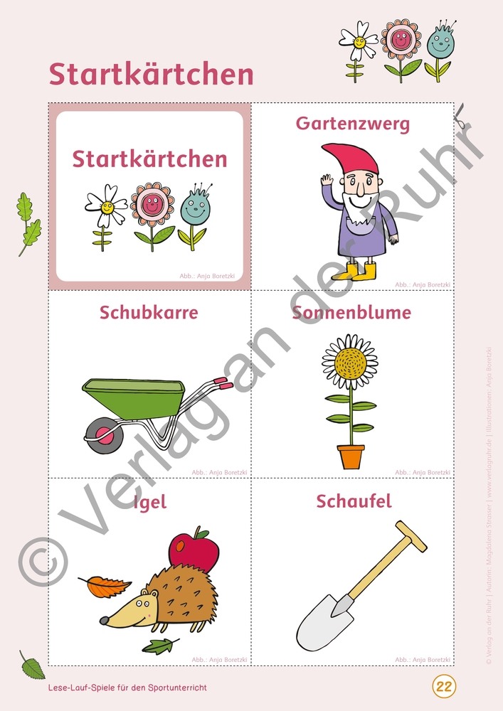 Lese-Lauf-Spiele für den Sportunterricht – Klasse 2 – 4 Lese-Lauf-Spiele für den Sportunterricht – Klasse 2 – 4