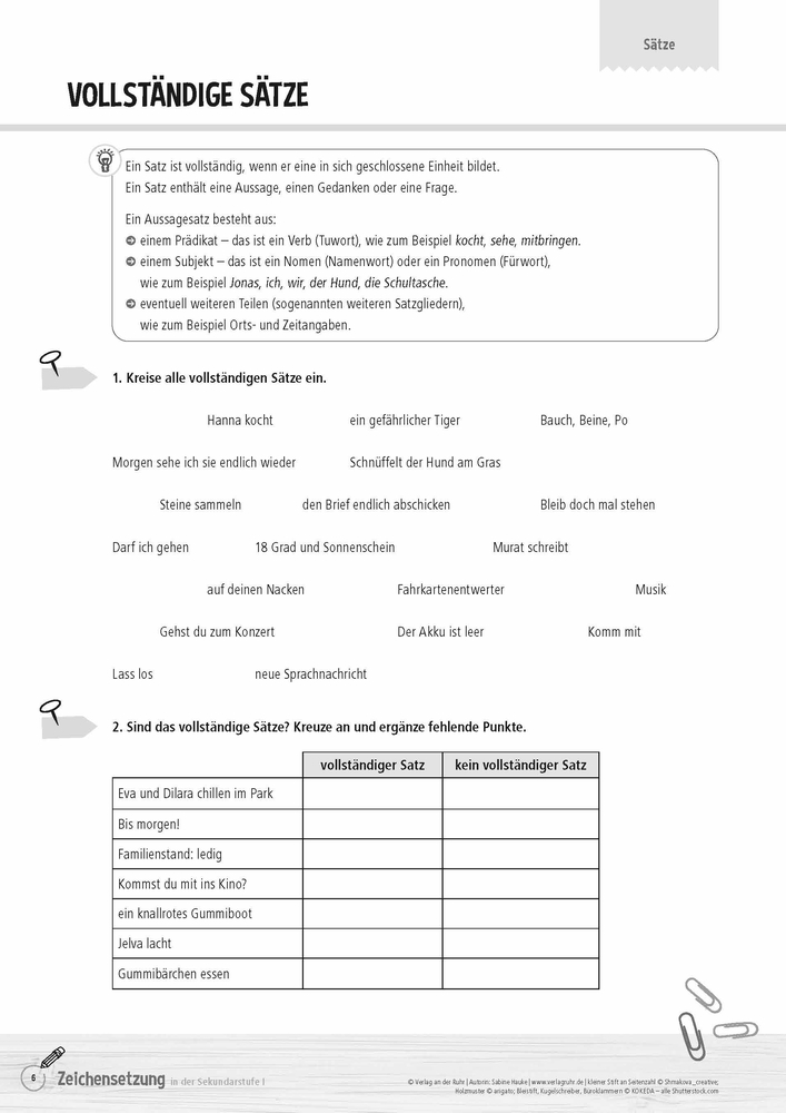 Zeichensetzung in der Sekundarstufe I