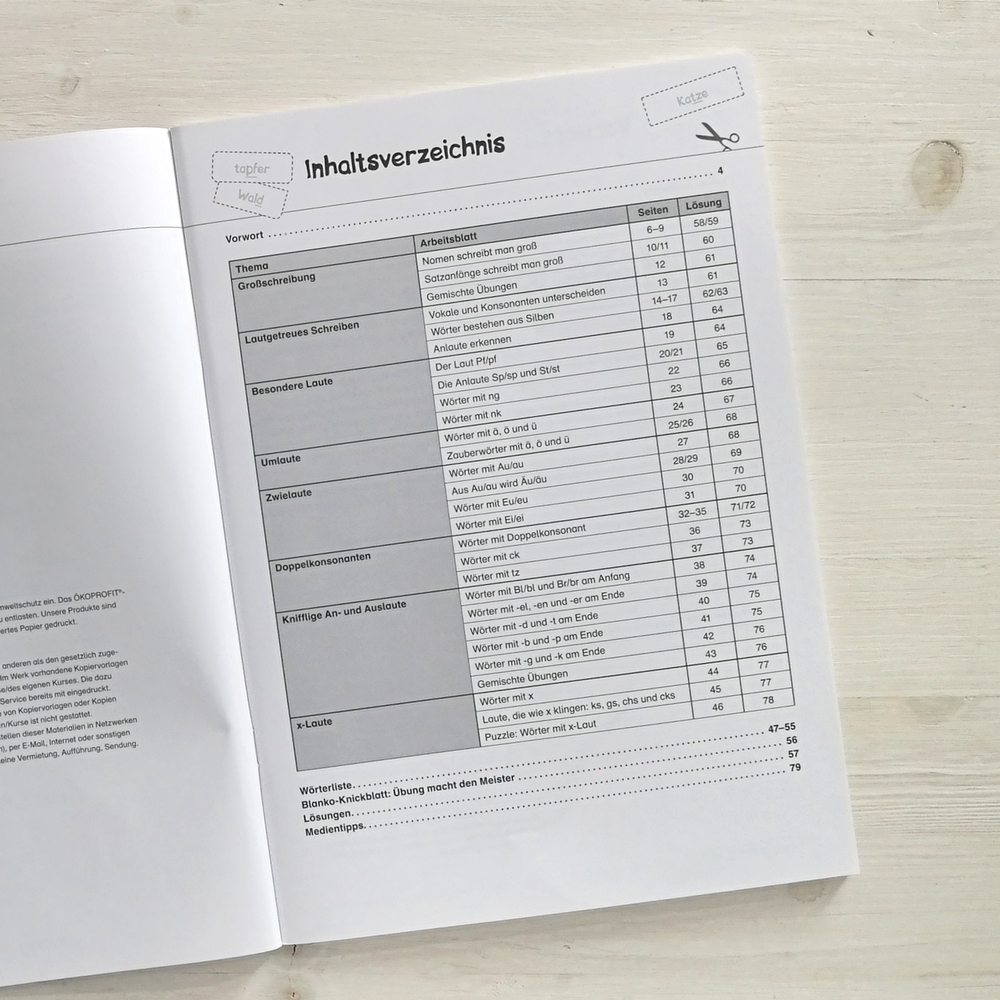 Einfache Rechtschreibregeln üben und festigen Einfache Rechtschreibregeln üben und festigen